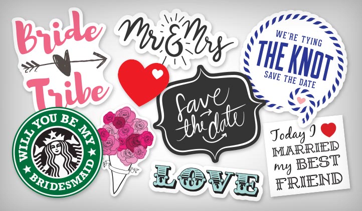 Wedding stickers from StickerYou Art | StickerYou Products - StickerYou