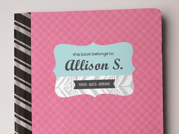 Get back to school ready with book labels from StickerYou! Make personalized labels for all your school books.