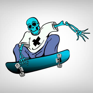 Custom skateboard stickers